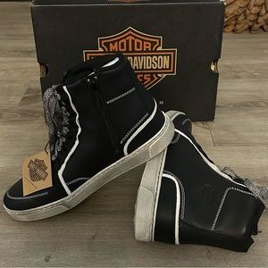 NWT Harley Davidson Men’s Black Pelham Riding Boot, Size 8-No Box